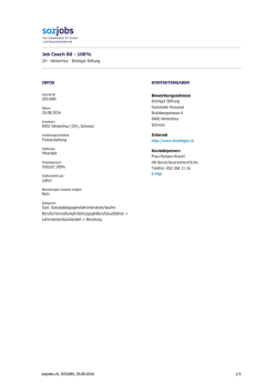 Job Coach 80 - 100%