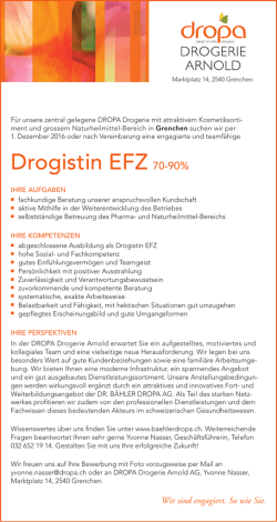 Drogistin EFZ 70-90% - dr. b&auml;hler dropa ag