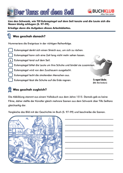 Der Tanz auf dem Seil