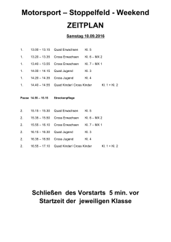 Motorsport – Stoppelfeld