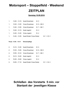 Motorsport – Stoppelfeld