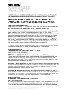 EINE NACHT IN DER SCHIRN SPEZIELL F&Uuml;R SCH&Uuml;LER