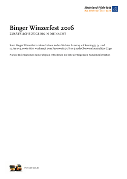 Binger Winzerfest 2016