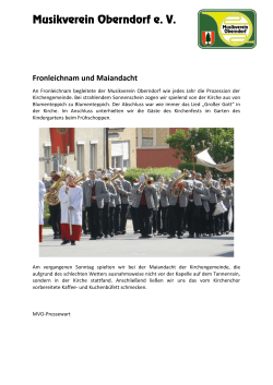 03.06.2016 Gemeindebote Bericht Fronleichnam Maiandacht