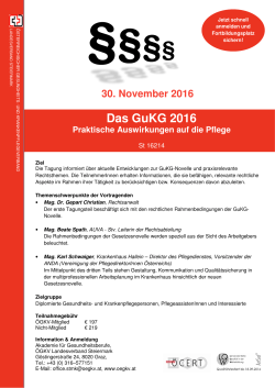 Das GuKG 2016 - Österreichischer Gesunden