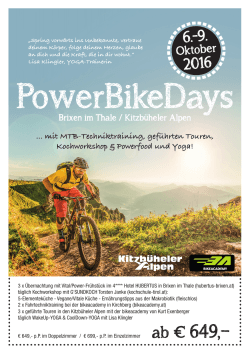 Power Bike Days Oktober 2016