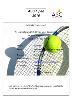 ASC Open 2016 ASC Open 2016