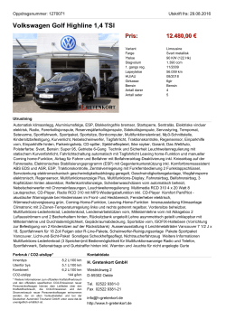 Volkswagen Golf GTI 2,0 TSI DSG Blue Motion Technology Pris