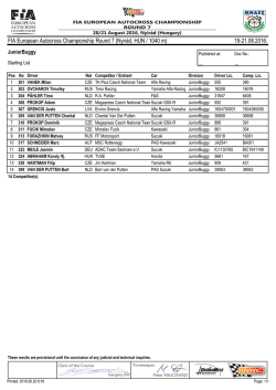 Divisionen - Autocross-EM