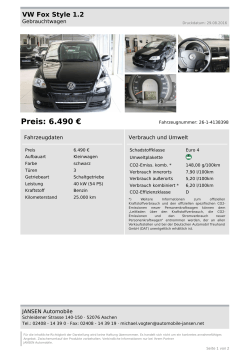 Preis: 6.490 - Jansen Automobile