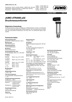 JUMO dTRANS p32 Druckmessumformer