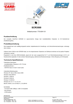 eGK / KVK Lesegerät SCR 3500