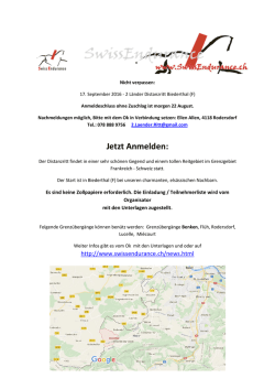 Infos - Swiss Endurance