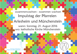 Impulstag der Pfarreien Arlesheim und M&uuml;nchenstein
