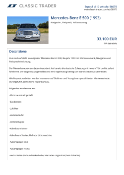 Mercedes-Benz E 500 (1993) 33.100 EUR