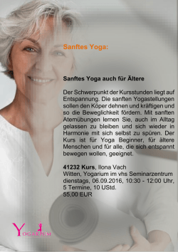 Sanftes Yoga