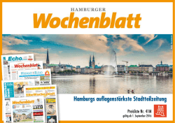Hamburgs auflagenstärkste Stadtteilzeitung