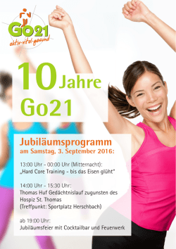 Jubil&auml;umsprogramm herunterladen