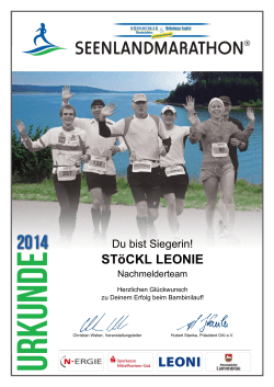 STöCKL LEONIE - Seenlandmarathon