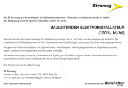 bauleitenden elektroinstallateur (100 %, m/w)