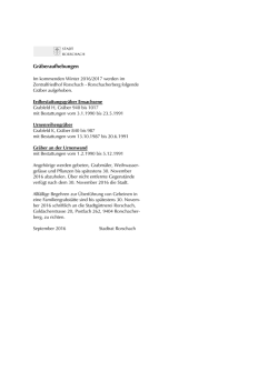 Gr&auml;beraufhebungen