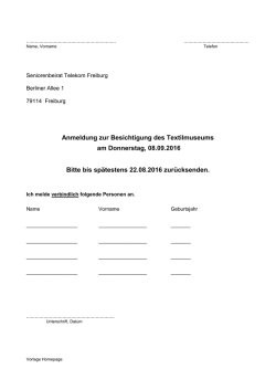 hier - Seniorenbeirat Telekom | Freiburg im Breisgau