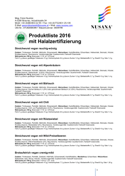 NUSANA_Halal-Produktliste 2016