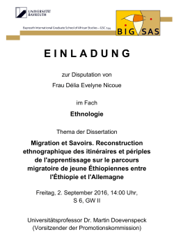 Migration et Savoirs. Reconstruction ethnographique des itinéraires