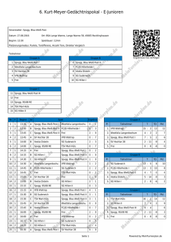 Druckansicht - MeinTurnierplan.de