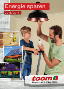 Energie sparen - toom Baumarkt