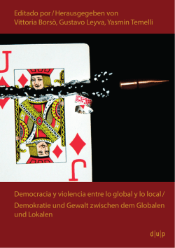Editado por / Herausgegeben von Vittoria Bors&ograve;, Gustavo Leyva