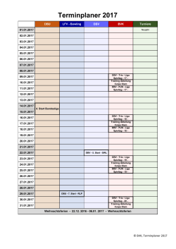 BVK-Terminplaner 2017