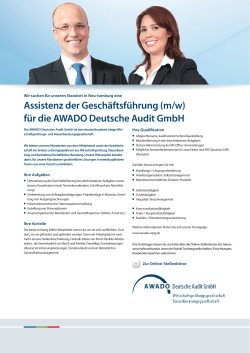 für die AWADO Deutsche Audit GmbH