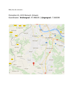 Etzmatten 61, 4153 Reinach, Schweiz Koordinaten: Breitengrad