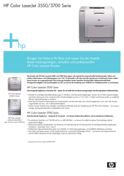 HP Color LaserJet 3550/3700 Serie