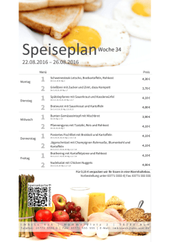 Speiseplan