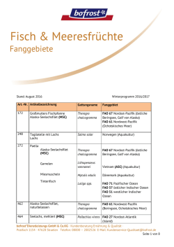Herkunftsliste Fisch
