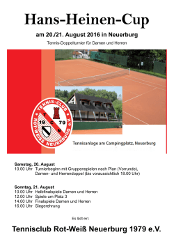 Hans-Heinen-Cup - Tennisclub Rot