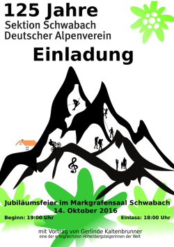 Einladung - DAV Schwabach