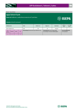 Igepa Solvent Tyvek