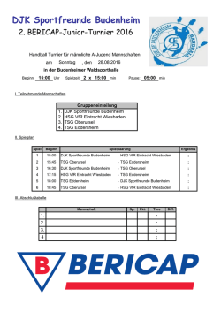 DJK Sportfreunde Budenheim - Handball