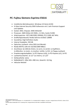PC: Fujitsu Siemens Esprimo E5616