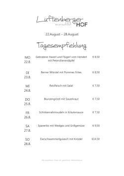 22.August - LuftenbergerHOF