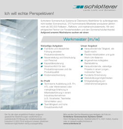 Ich will echte Perspektiven!