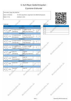 Druckansicht - MeinTurnierplan.de