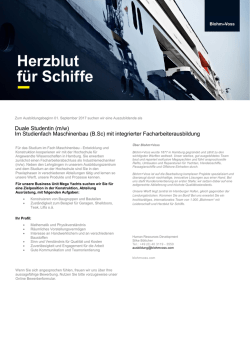 Herzblut f&uuml;r Schiffe