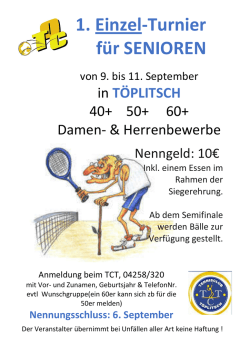 1.Senioren Turnier