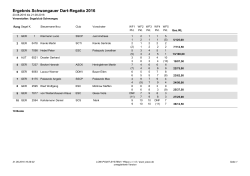 Ergebnis Schwangauer Dart-Regatta 2016