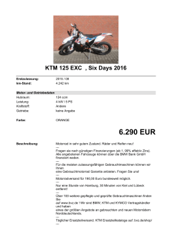 Detailansicht KTM 125 EXC €,€Six Days 2016