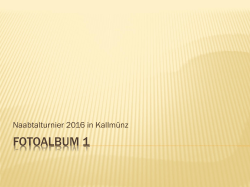 Fotoalbum 1 - 1. TC KALLMÜNZ